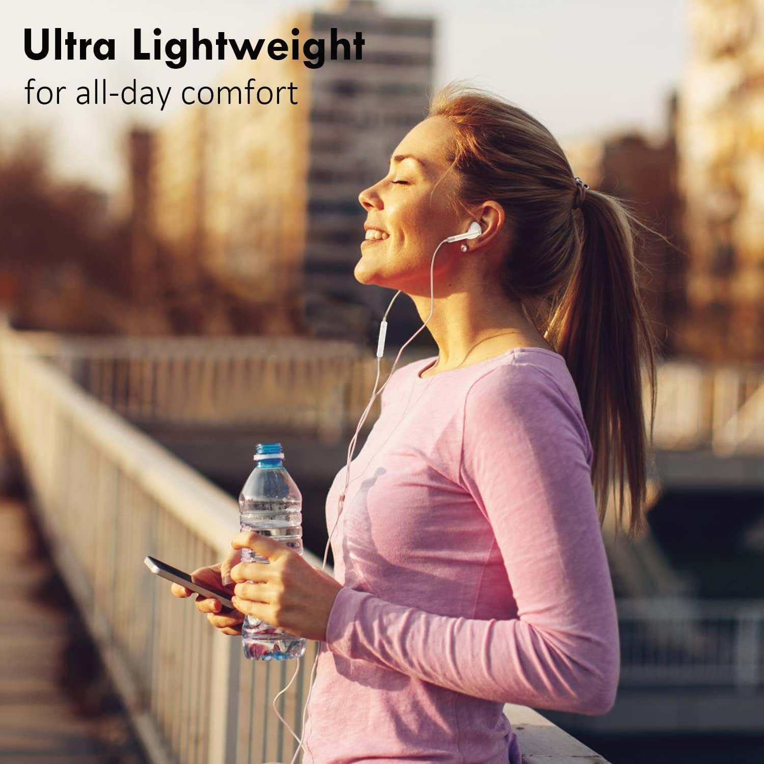 1 X USB-C Headphones for Iphone 17/16/15/Plus/Pro/Pro Max, Hifi Stereo In-Ear Headphones with Microphone and Volume Control, Compatible with Ipad Pro/Air, Galaxy S24/S23/S22/A53/A54H-Huawei (White Pcs image number 1