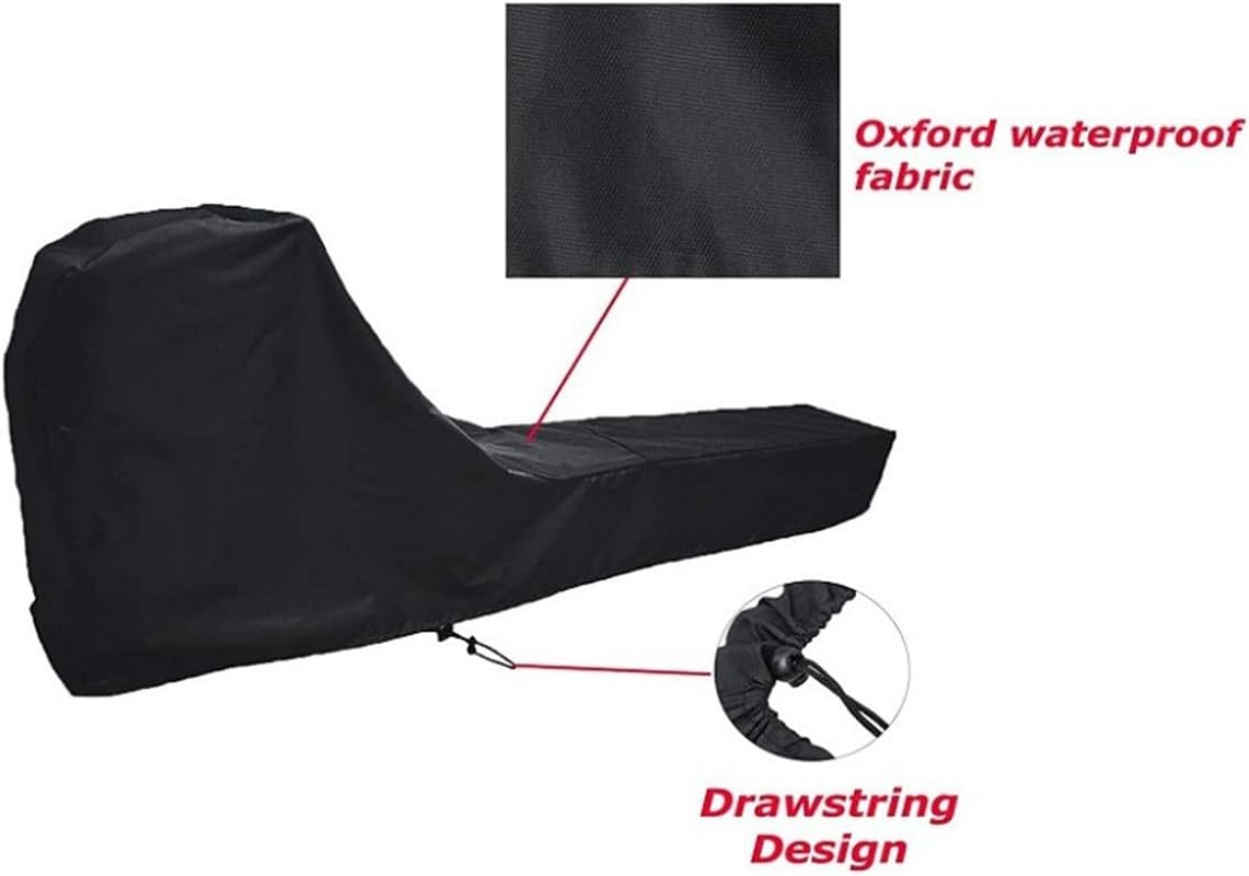 AIMALL 210D Oxford Water-Resistant Rowing Machine Cover, Uv-Resistant, Tear-Resistant, Fits Indoor & Outdoor Rowers, 95In Long, Drawstring Closure image number 2