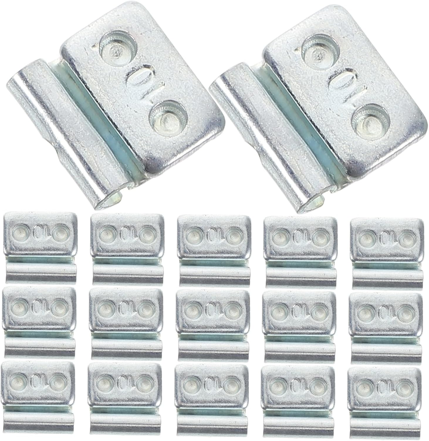 HOLIDYOYO Aluminum Alloy Clip-On Tire Weight Blocks 10G Small Mouth 100Pcs Heavy Duty Vehicle Wheel Balance Replacement Accessories for Car Tire Supplies