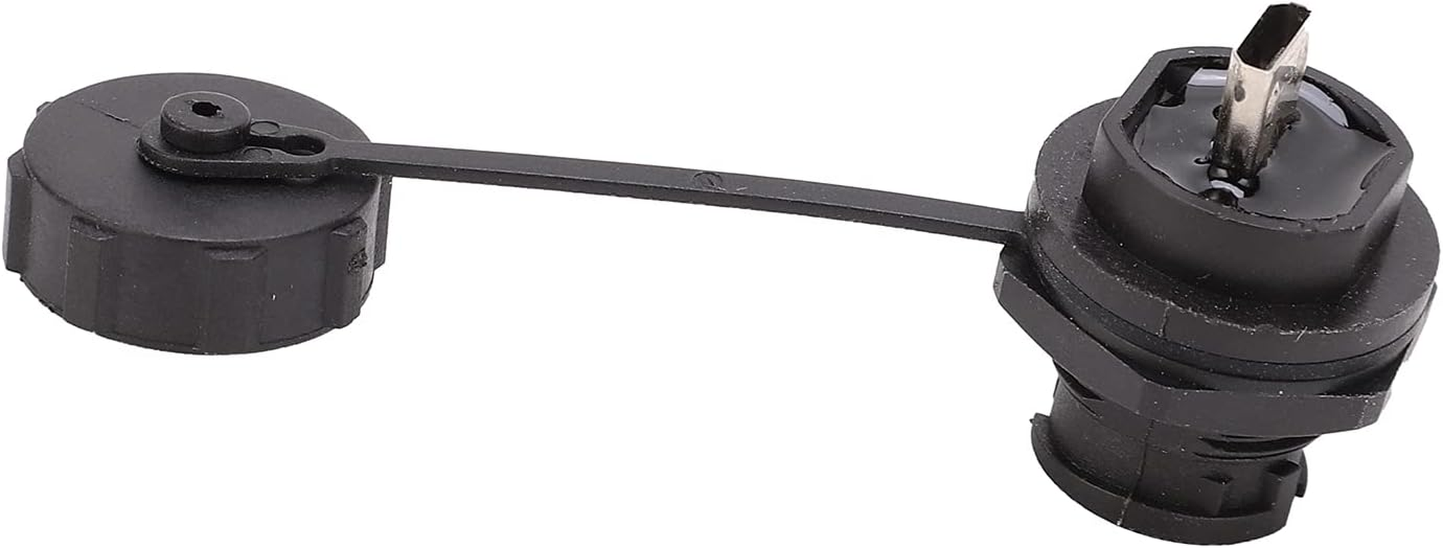 Viagasafamido USB Connector IP68 Water Proof Female Motherboard Rear Socket Mount Coppler USB Pass by Connector 30V 1.5A with Cover