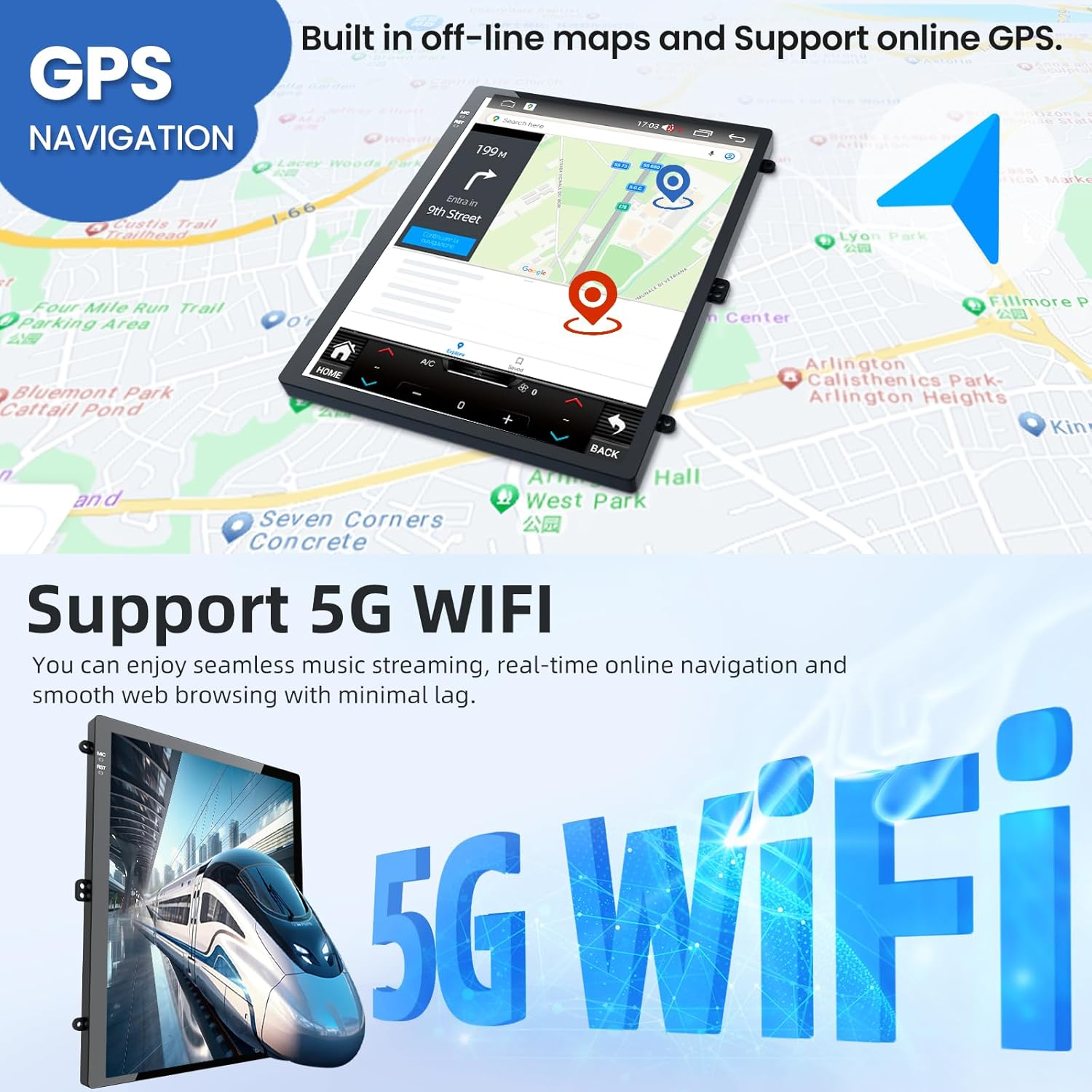 8 Core 4G RAM 64G ROM Car Radio for Chevrolet Chevy Cruze 2009-2015: Upgrade HD Touch Screen Replacement Stereo Wireless Carplay Android Auto Bluetooth 5.0 GPS 5G Wifi SWC AM FM DSP image number 6