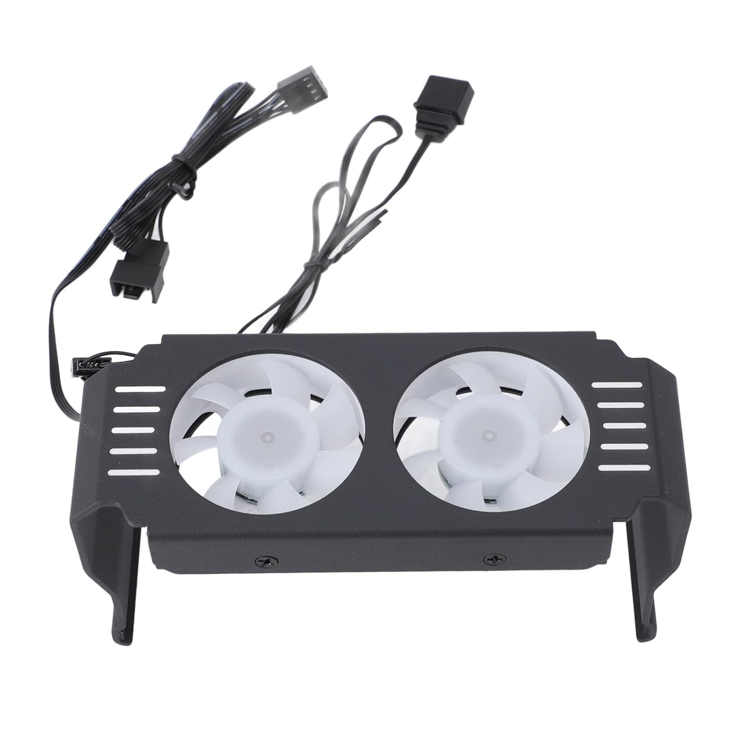 Memory Cooling Fan, ARGB Light Effect Memory Cooler Professional Computer Memory Module Heat Sink for DDR DDR2 DDR3 DDR4 DDR5 (Black)