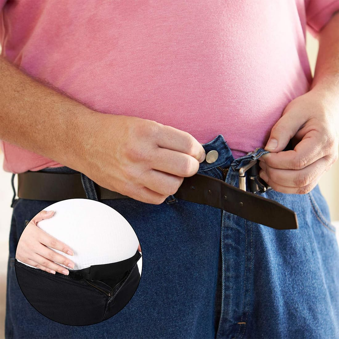 Pack of 10 Trouser Waistband Extensions, Trouser Extension, Pregnancy Trouser Extension, Comfortable and Adjustable Trouser Extension for Pregnant Women image number 1