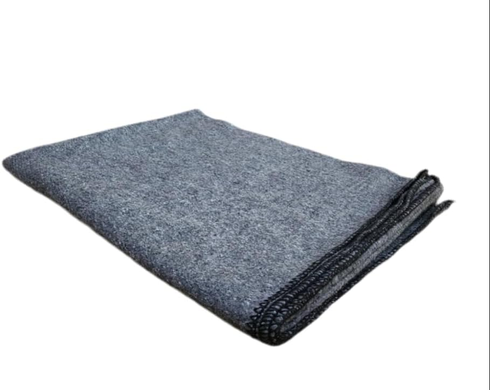 Premium Wool Blanket &ndash; 55% Wool Heavy-Duty Outdoor Blanket for Camping, Hiking, Survival, and Emergency Use | Warm, Durable, and Wind-Resistant (2M X 1.5M) image number 1