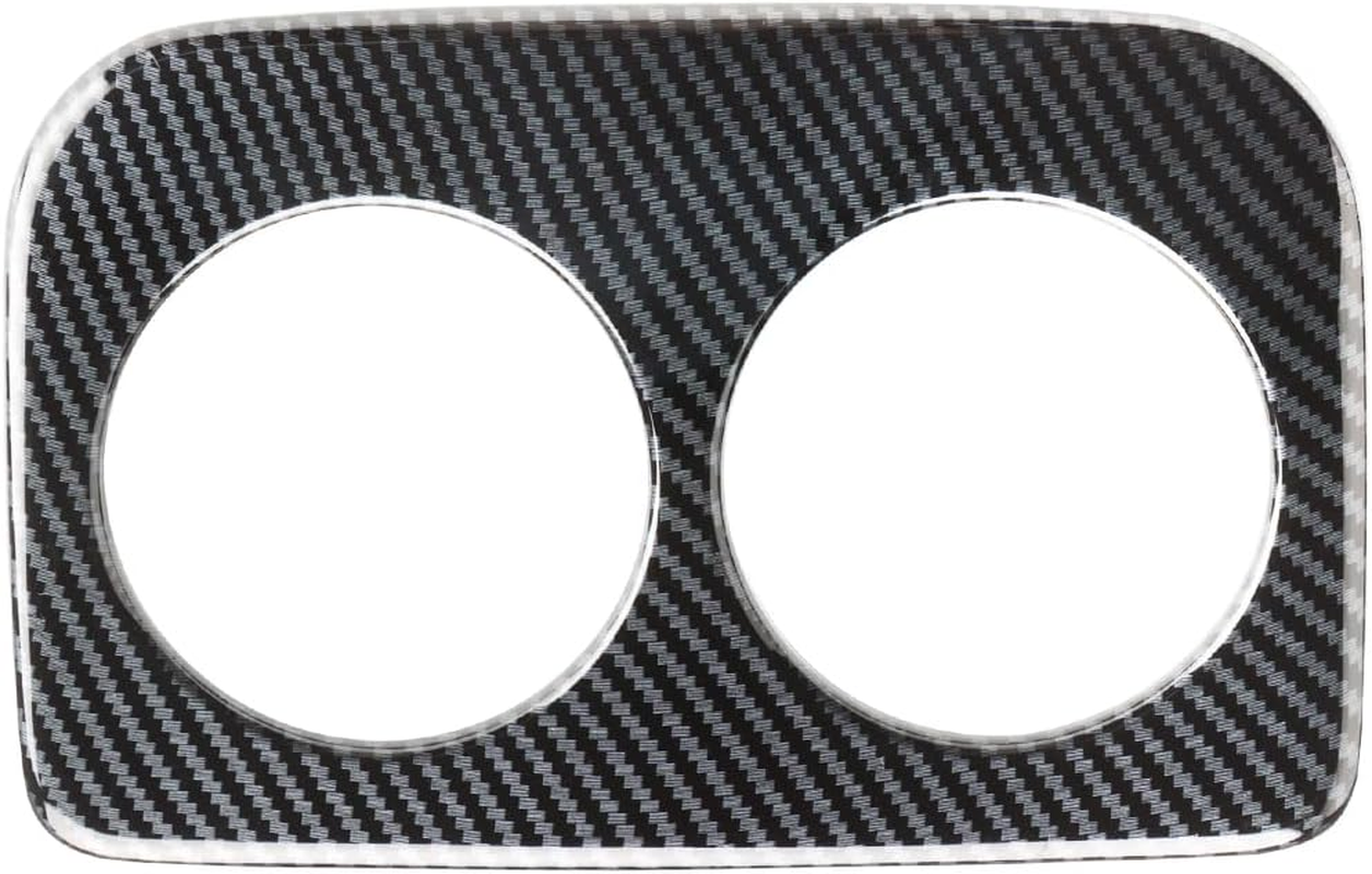 INTGET Rear Seat Armrest Cup Holder Cover for 2024 Subaru Crosstrek/2024 Subaru Impreza Accessories Carbon Fiber Car Back Center Console Water Cup Holder Panel Cover Trim(Rear Cup Holder Cover) - 4Pcs-Inner Door Handle Cover image number 6