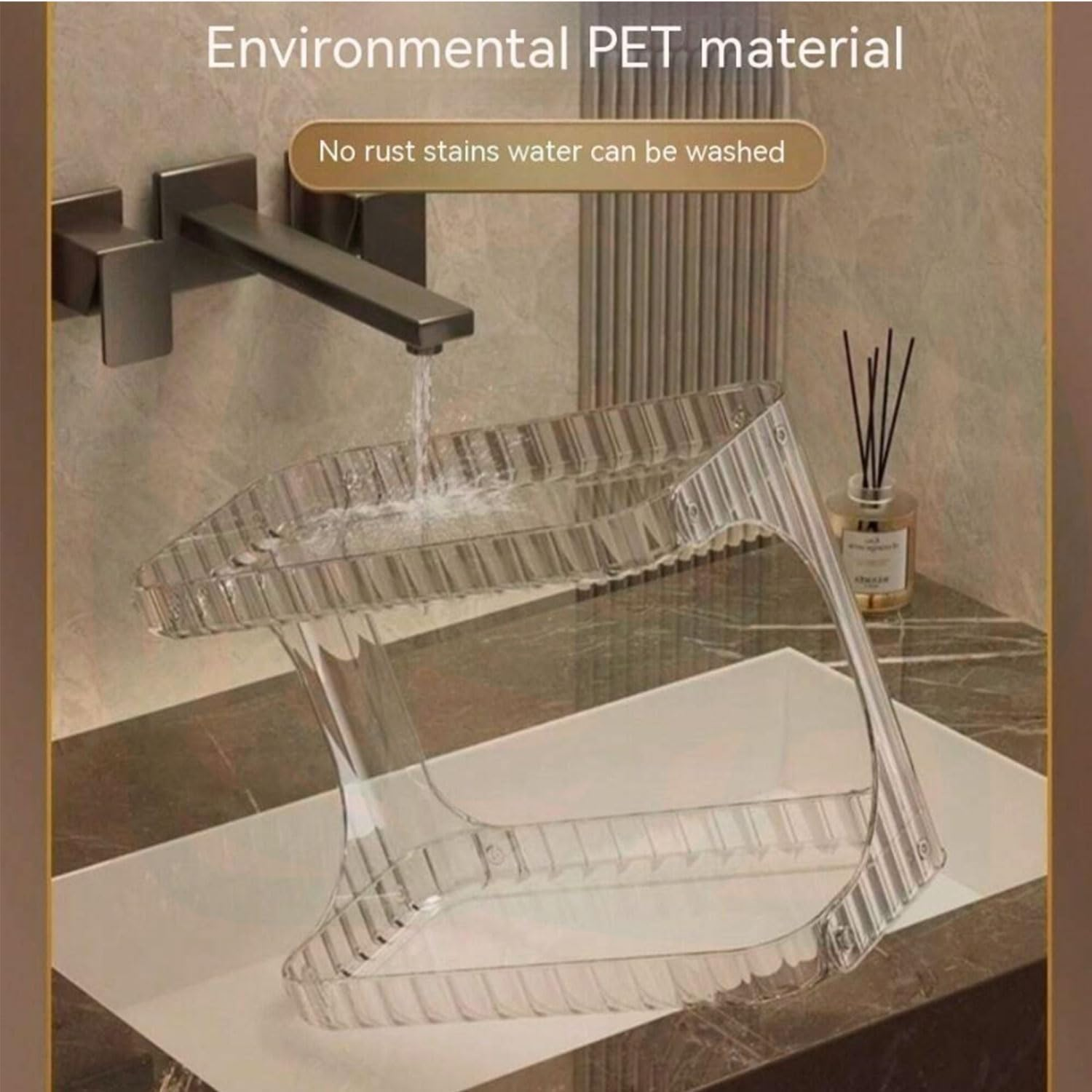 YIRANJIA 2-Tier Clear Acrylic Bathroom Countertop Organizer - Cosmetic Skincare Makeup Storage for Vanity, Kitchen & Coffee Table image number 6