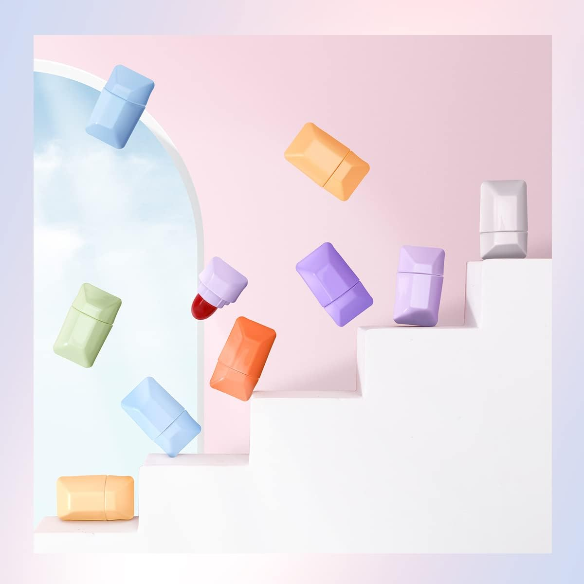 KISSIO 8 Colors Lipstick Set,Waterproof Long Lasting Mini Lipstick,Matte Lipstick,Mini Lipstick Set,Travel Friendly,Cruelty Free,1.27 Oz - 02-16Color image number 2