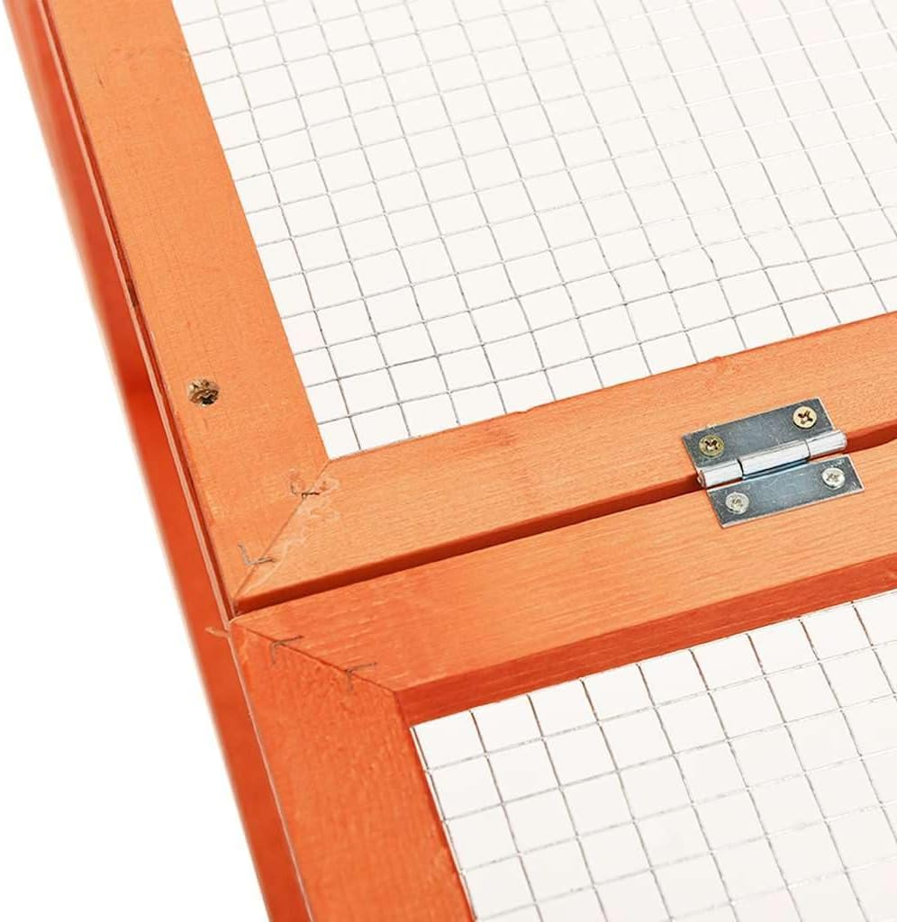 Rabbit Hutch 183X90X46.5 Cm Solid Firwood Outdoor Pet House Small Animal Cage image number 6