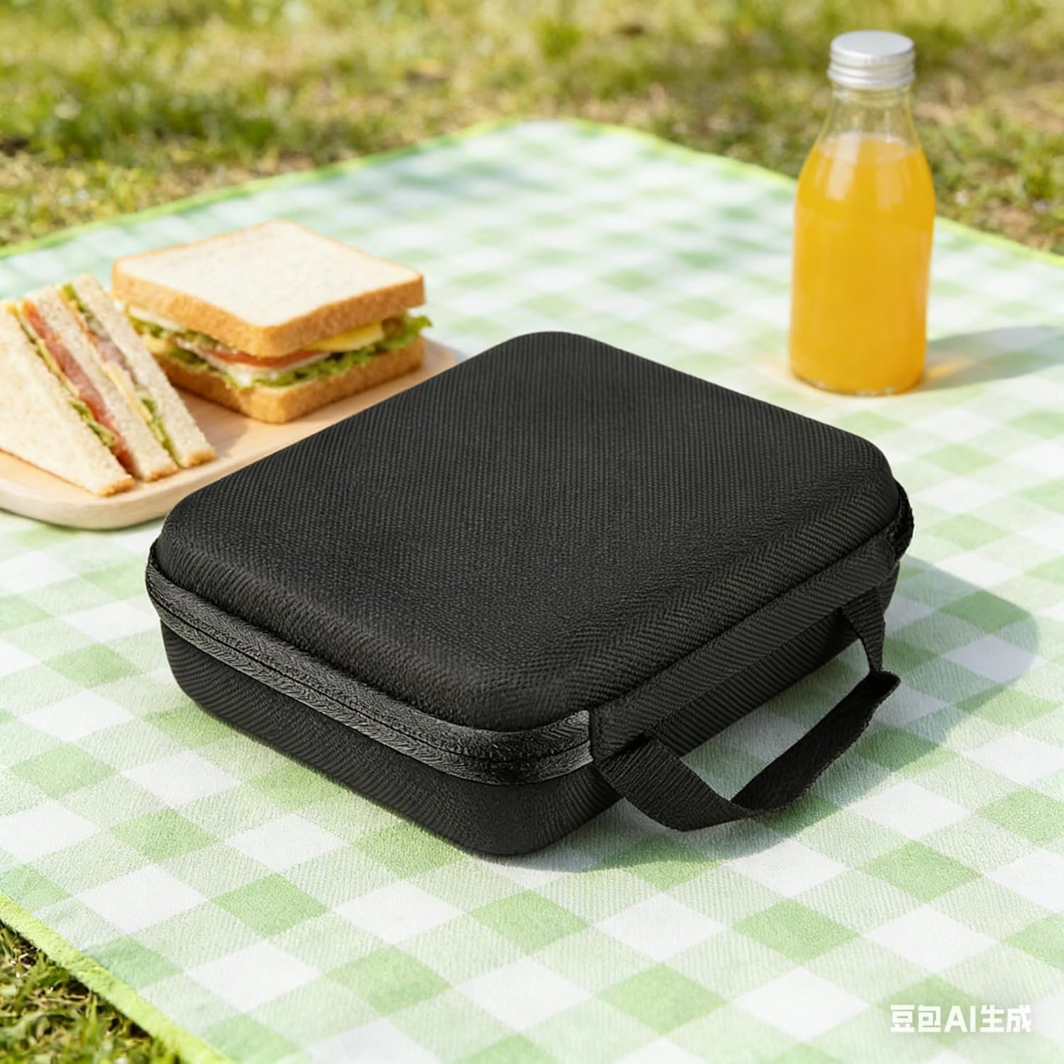 60 Grid 5 Ml Essential Oils Carrying Case, Roller Bottle Organizer, Essential Oils Box Holds, Hard Shell Exterior Storage for Travelling (Black) - Purple image number 3