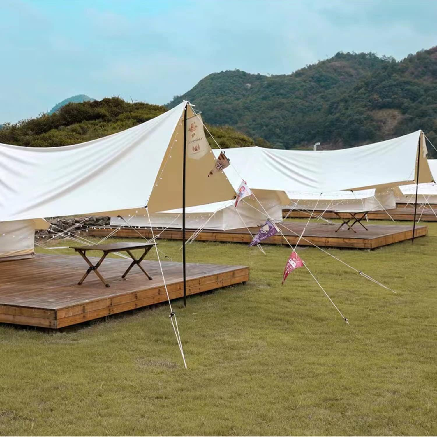 8 Pack 4Mm Guy Lines Ultralight Tent Cords with Aluminum Adjuster Tensioner Outdoor Camping Guylines Ropes for Tent Tarp,Climbing,Hiking Backpacking (Black) image number 2