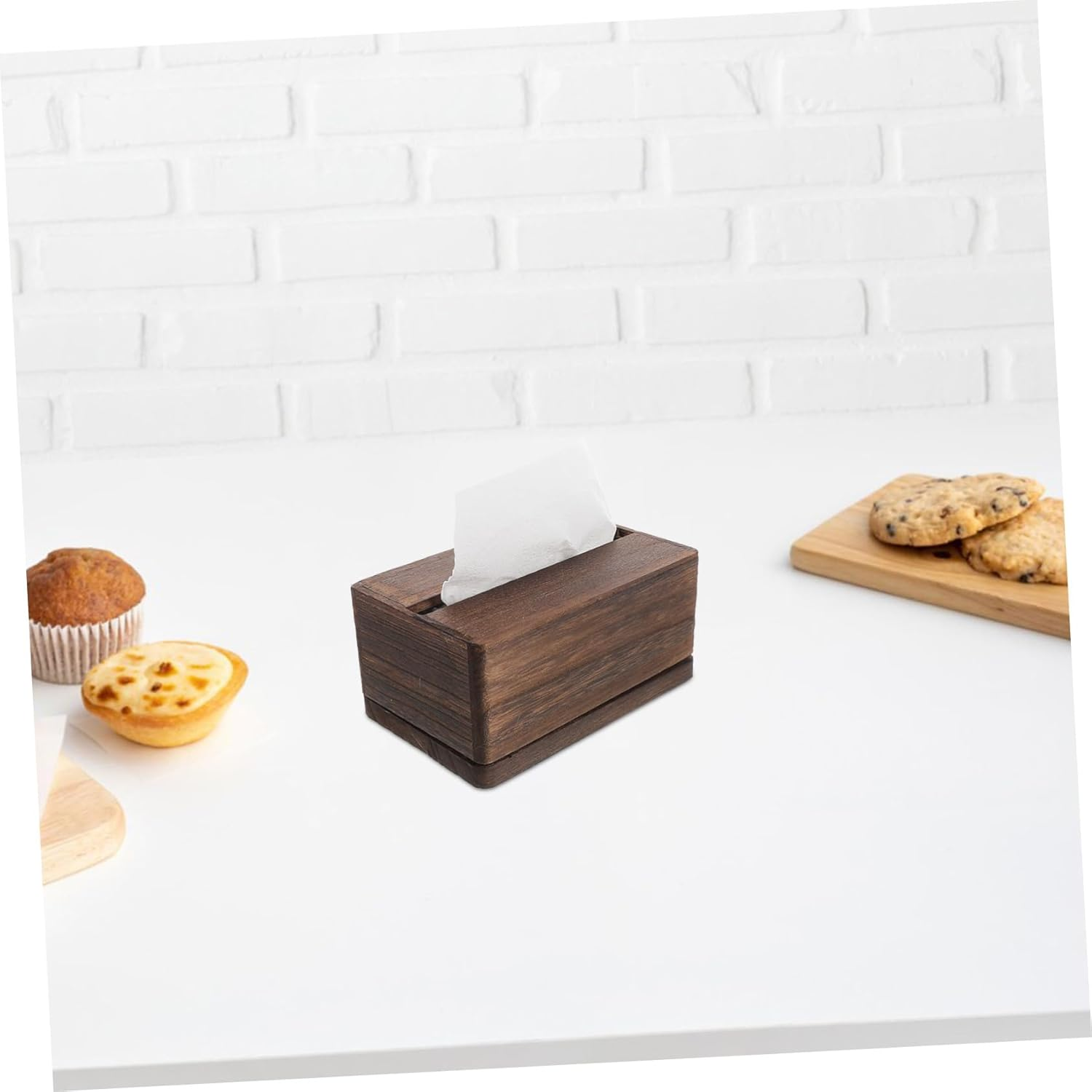 Wooden Tissue Box Napkin Dispenser Modern Tissue Holder Decorative Box