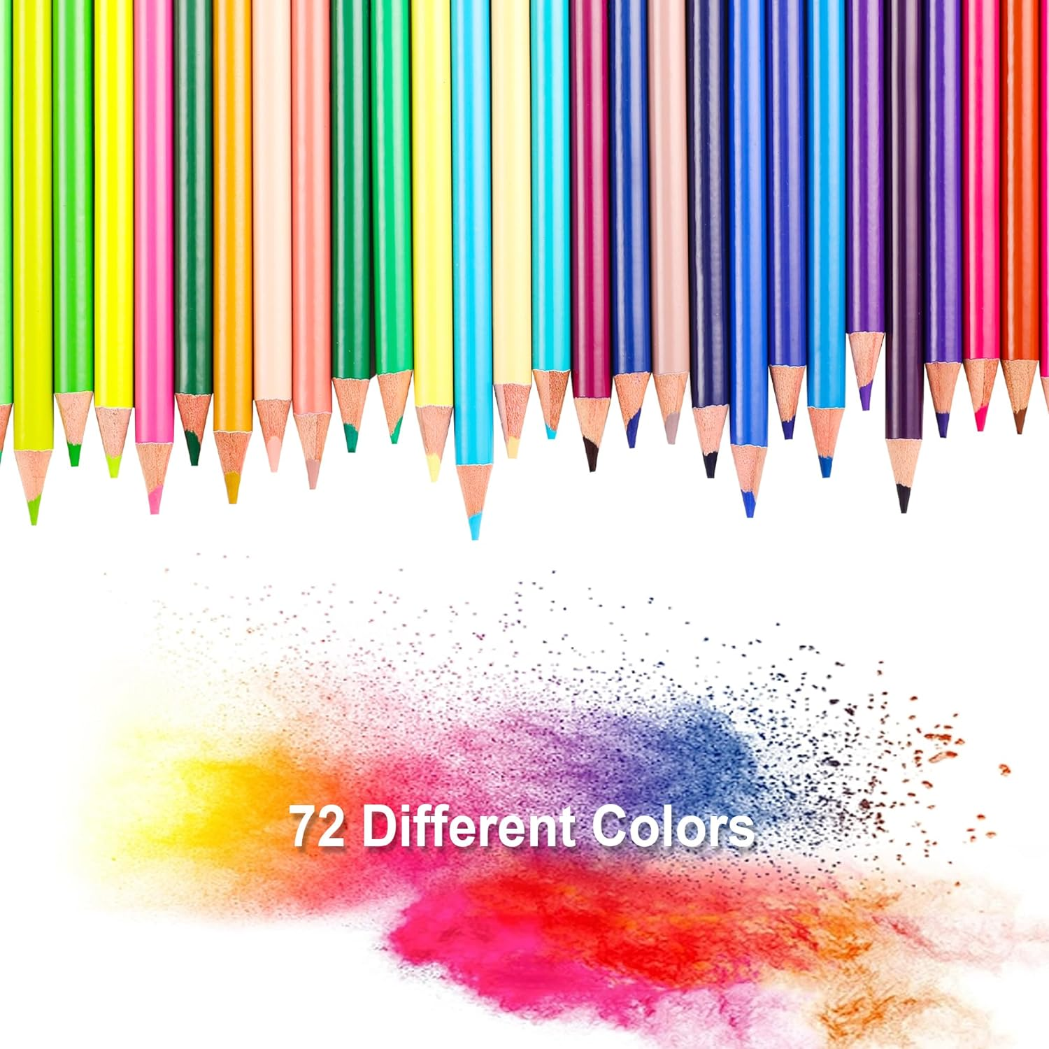 80 Colored Pencils Set for Adults Coloring &ndash; 72 Colors Coloring Pencils with Extras,Artists Soft Core,Drawing Pencils Art Craft Supplies for Adults Beginners Kids image number 1