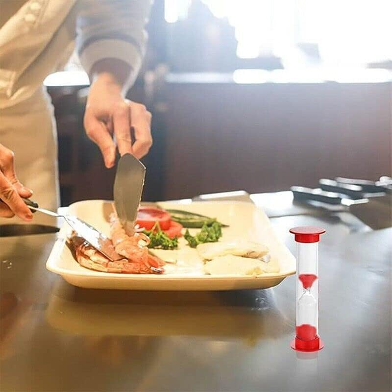 6X Sand Hourglass Timer AU Set-30Second Sandtimer Transparent 30S/1/2/3/5/10Min - Decorative & Functional, 3.4X1 Inches image number 3