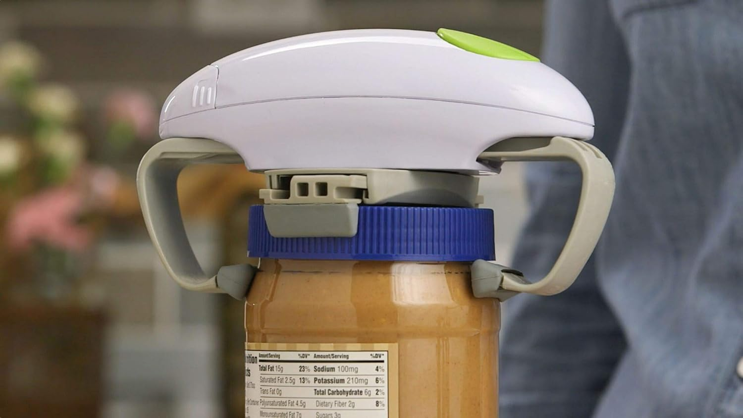 Robo Twist Electric Jar Opener&ndash; the Original Robotwist One Touch Electric Handsfree Easy Jar Opener, Works for Jars - as Seen on TV image number 6