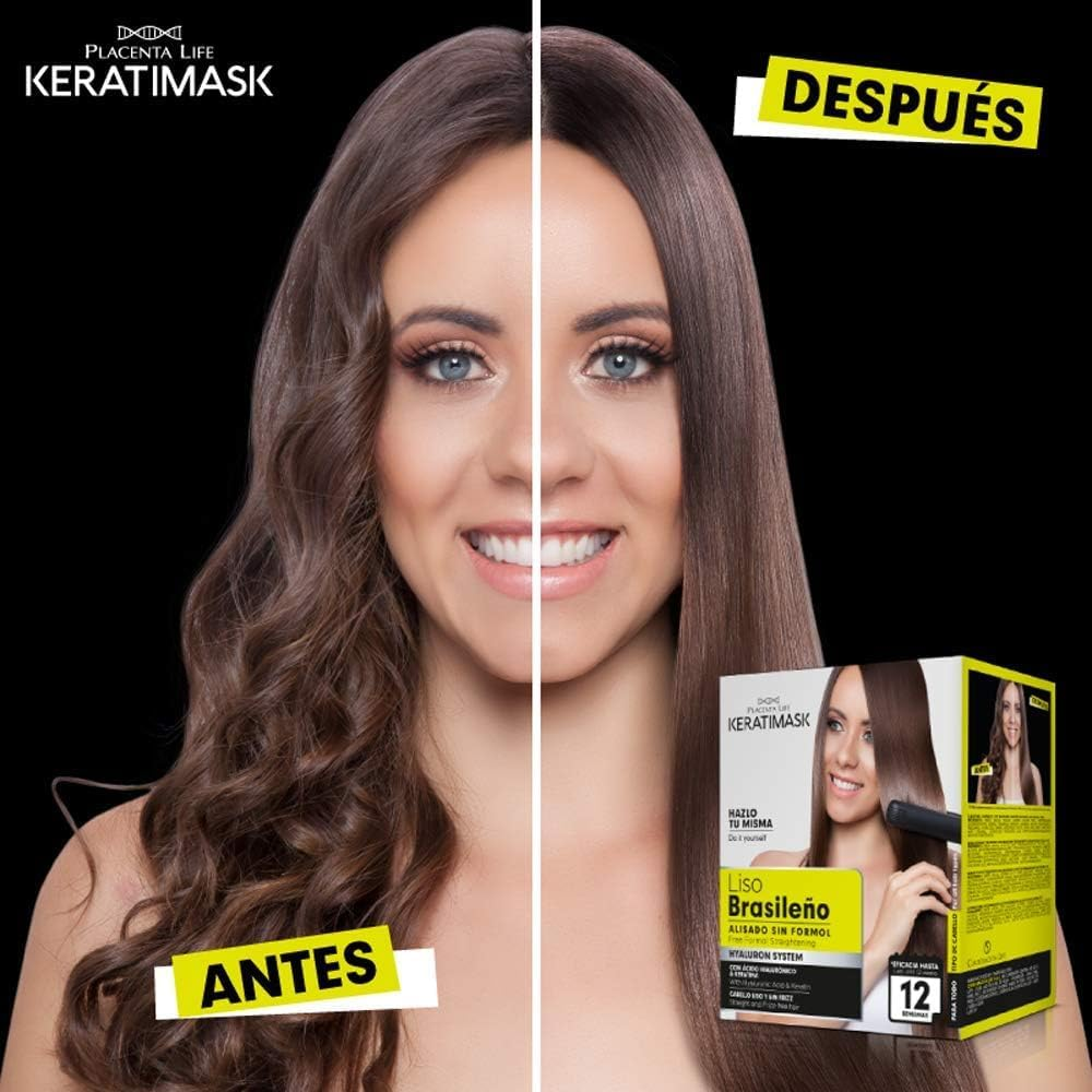 Be Natural - Brazilian Keratimask Straightening Kit - Long Lasting Professional Results image number 2