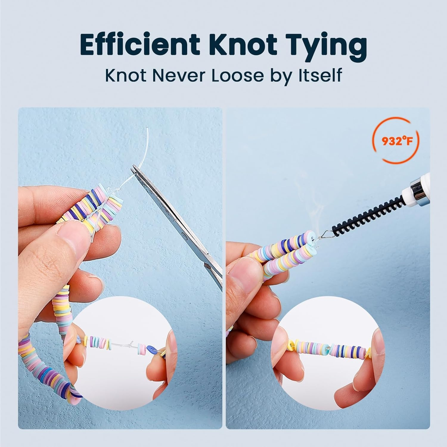 Etcokei Thread Burner, USB Rechargeable Thread Zapper with LCD Display, Burn and Melt Easily, Cautery Pen for Beading, Weaving, Sewing, Leather & Jewelry Making image number 1