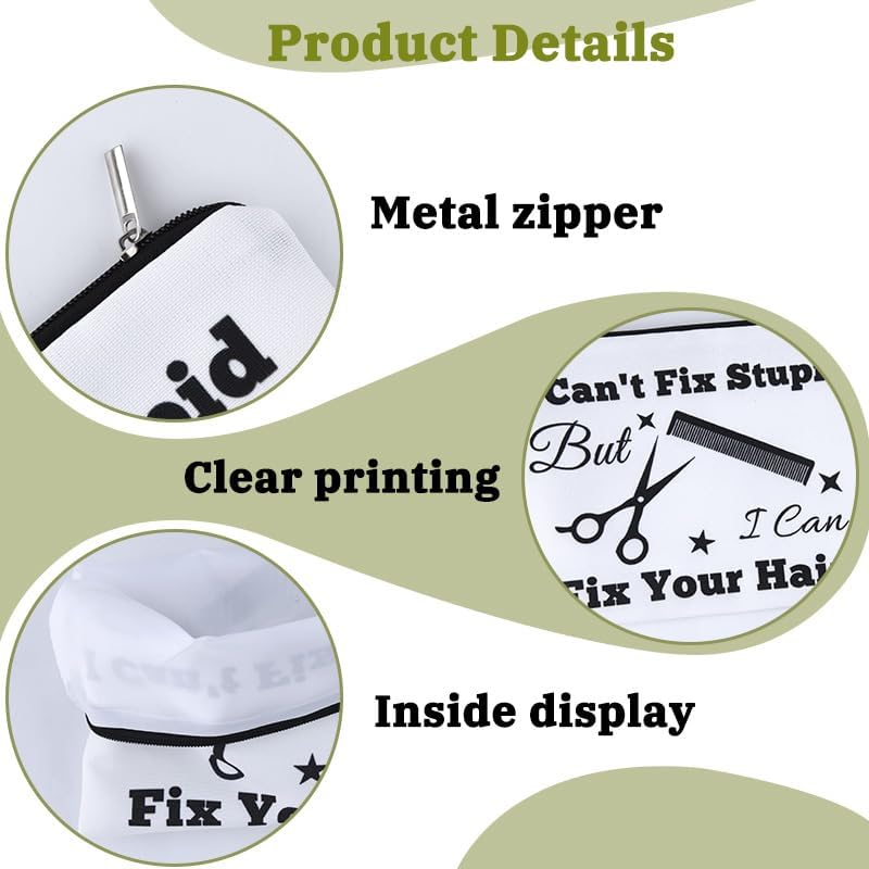 Hairdresser Bags Cosmetology Graduation Gift Women Barber Carrying Bag Hairdresser Gifts for Women Men Hair Stylist Gifts Hair Dresser Small Travel Makeup Cosmetic Bag image number 2