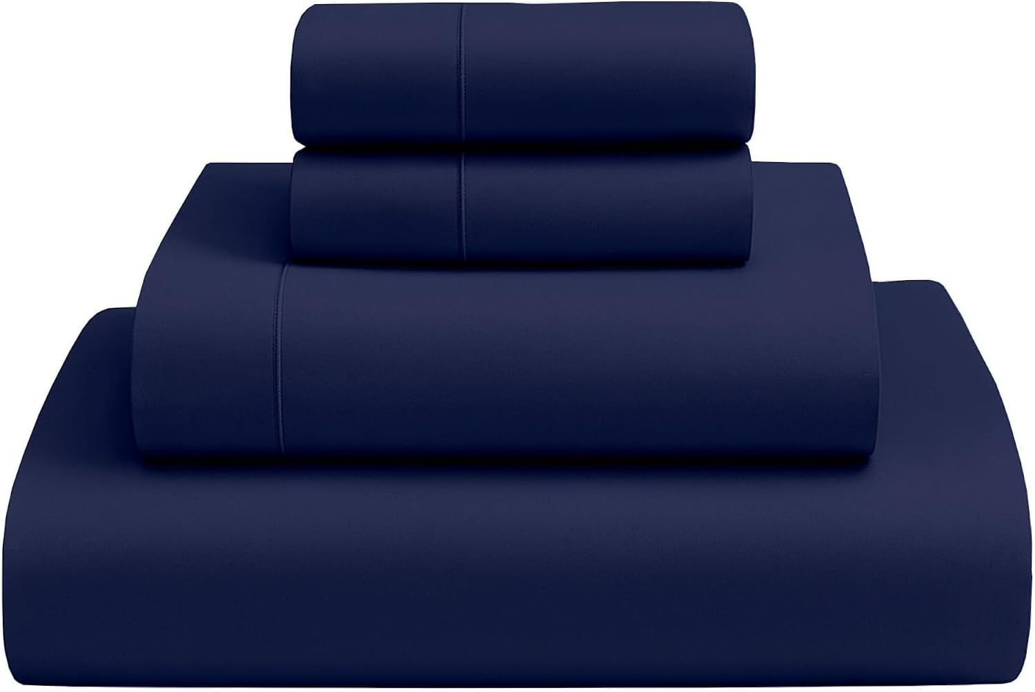 Mygiza Sheets 4 Pcs King Sheet Set, 100% Certified Giza Egyptian Cotton, Soft & Luxury Sheets Fits 18 Inches Deep Mattress, Indigo