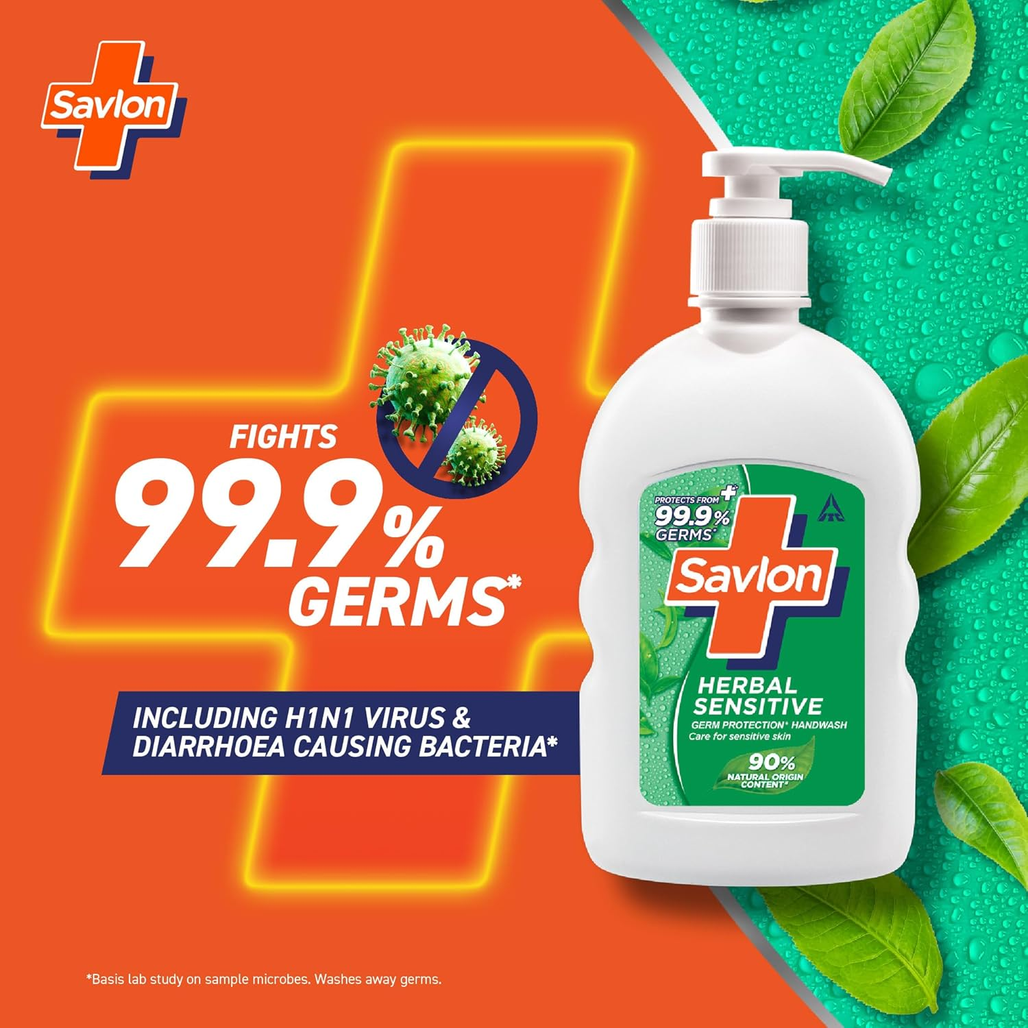 Savlon Herbal Sensitive Ph Balanced Liquid Handwash, 200Ml image number 3