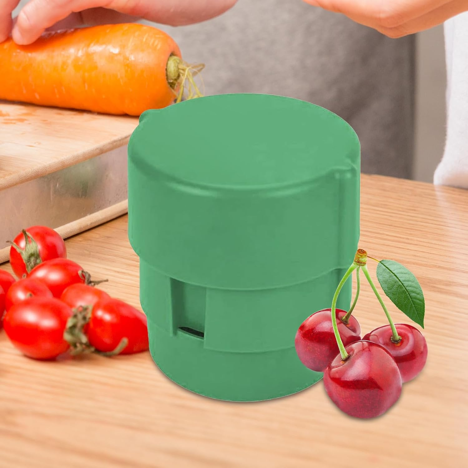 Cherry Pitter Tool,Multi Cherries Corer - Hand-Held Push Design Corer Kitchen Gadgets for Fruit Making Jam Jujube Grape Indoor Camping Picnic