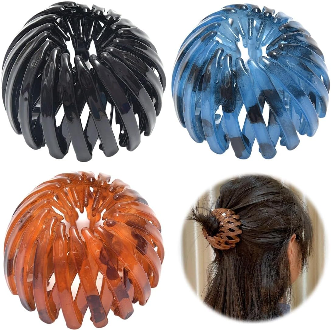 Pack of 3 Hair Clips for Women, Vintage Bird Nest Hair Clips, Large Hair Clips, Hair Accessory, Hair Accessories for Girls and Women image number 4