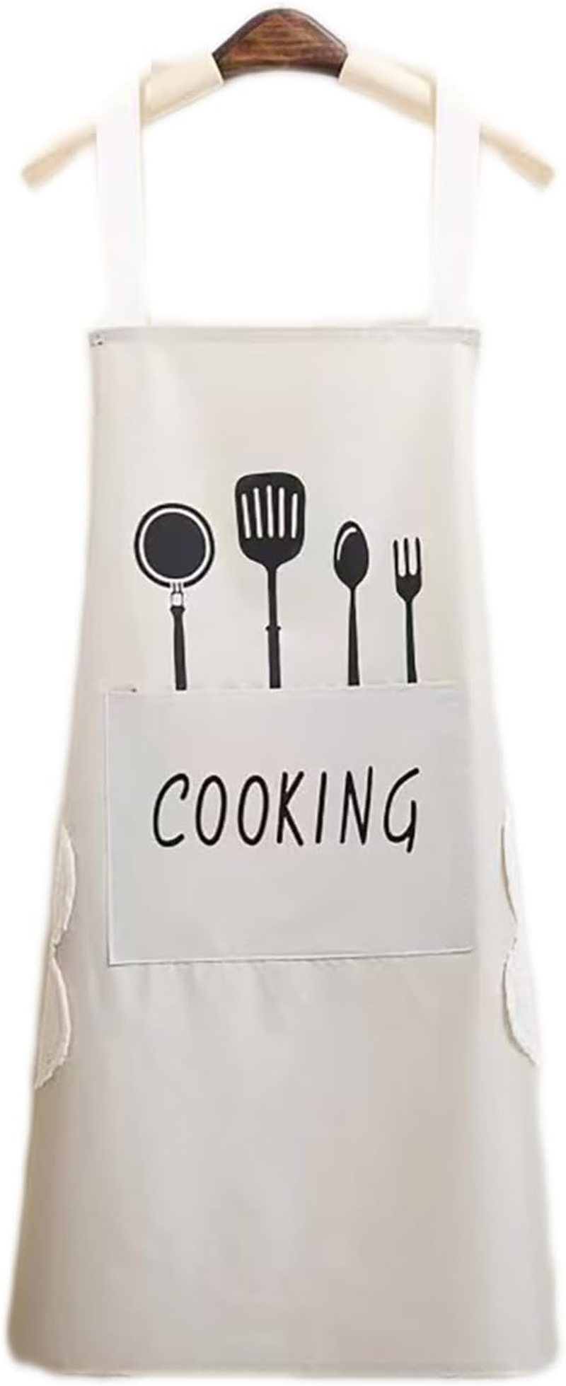 Hand Erasable Aprons on Both Sides, Oil and Water Resistant Apron, Cleaning Supplies Apron with Pocket for Women Men Children Home Kitchen