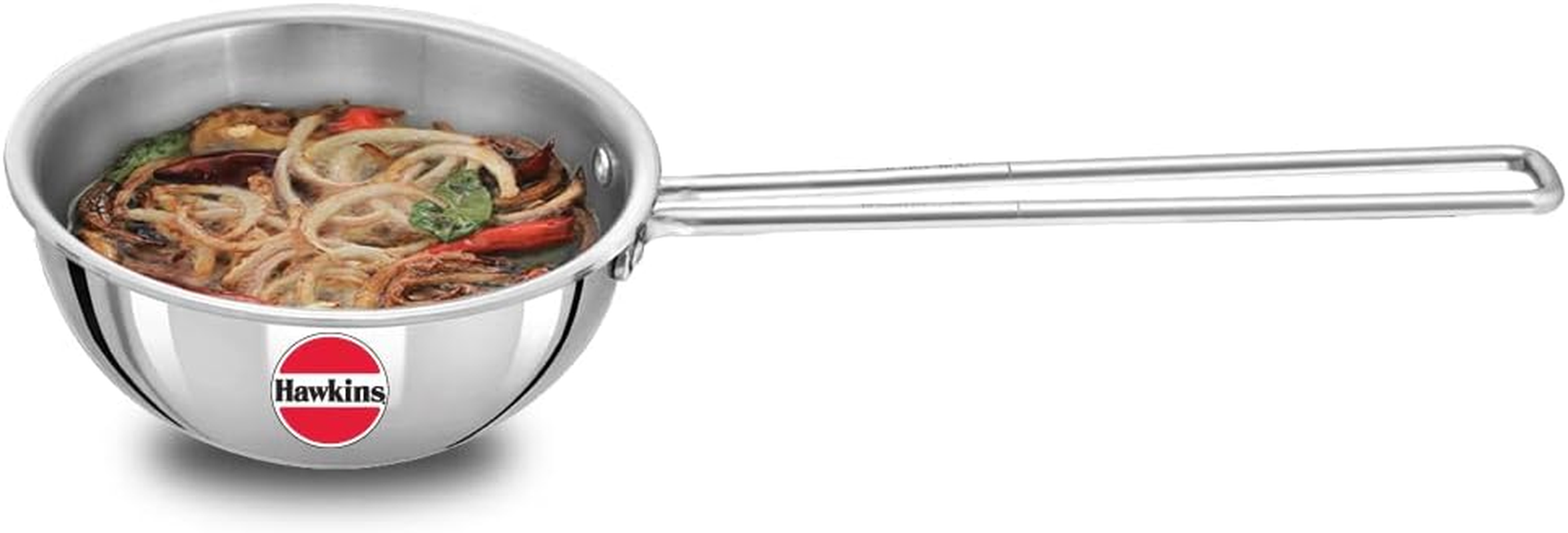 Hawkins 2.5 Cup Tadka Pan, 600Ml Triply Stainless Steel Pan, Silver (STP25) image number 5