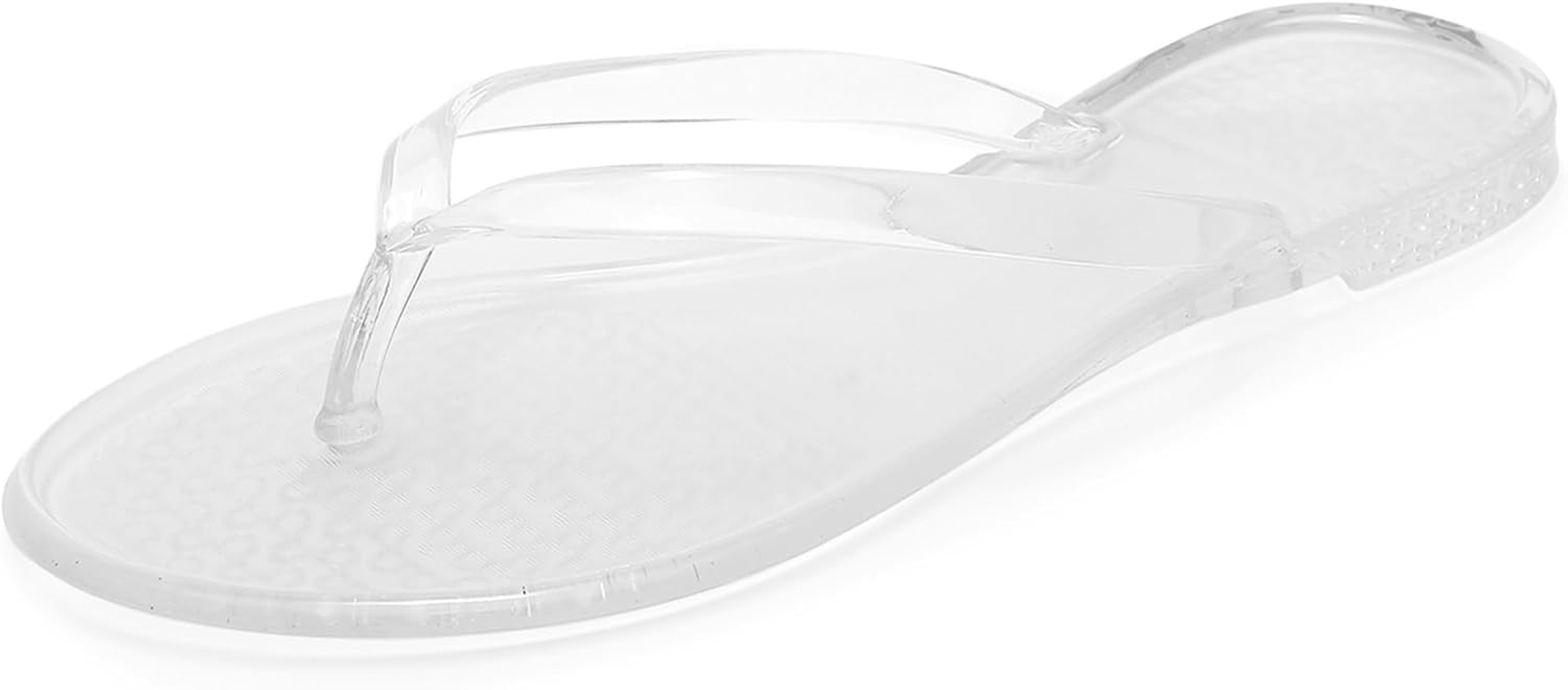 Flip Flops for Women Jelly Shoes Thong Sandals Jellies Flats Clear Slipper Summer Beach Pool Slides Size 10 Slip on Quick Drying Soft