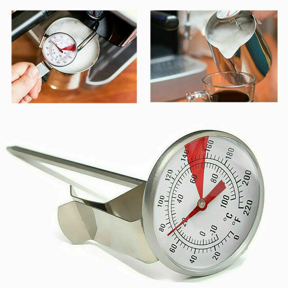 Milk Coffee Probe Thermometer Maker Temperature Pan Clip Stainless