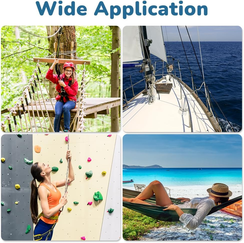 10 PCS M15 Single Pulley Blocks, Heavy Duty Roller Crane Pulley Accesseries Swiveling Wire for Lifting 250Kg/551Ibs 304 Stainless Steel(M15) image number 1