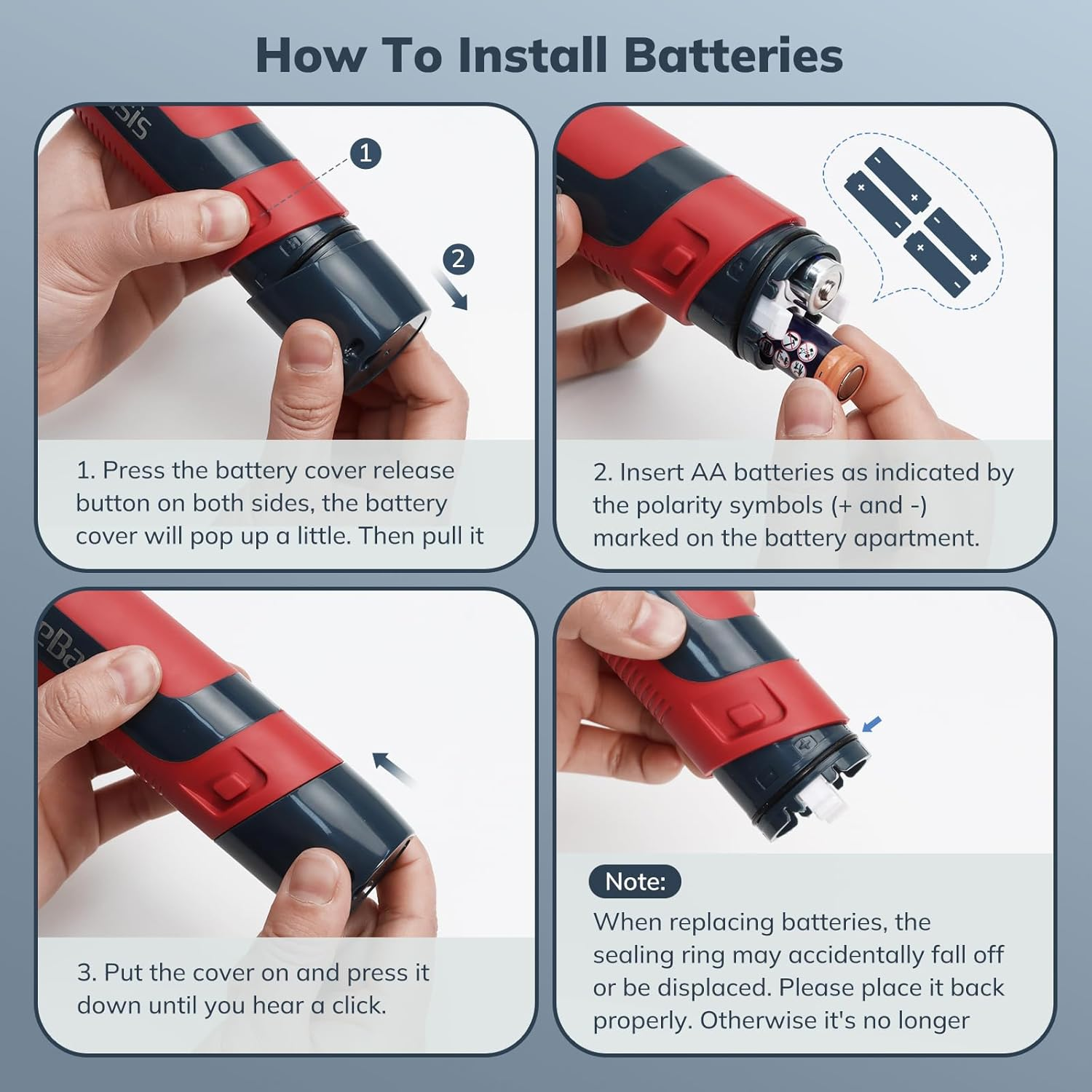 Lifebasis Cordless Electric Cleaning Brush &ndash; Handheld Power Scrubber with 2 Replaceable Heads, IPX7 Waterproof, for Grout, Tile, Sink, Kitchen, Bathroom & Corner Cleaning - Red image number 6