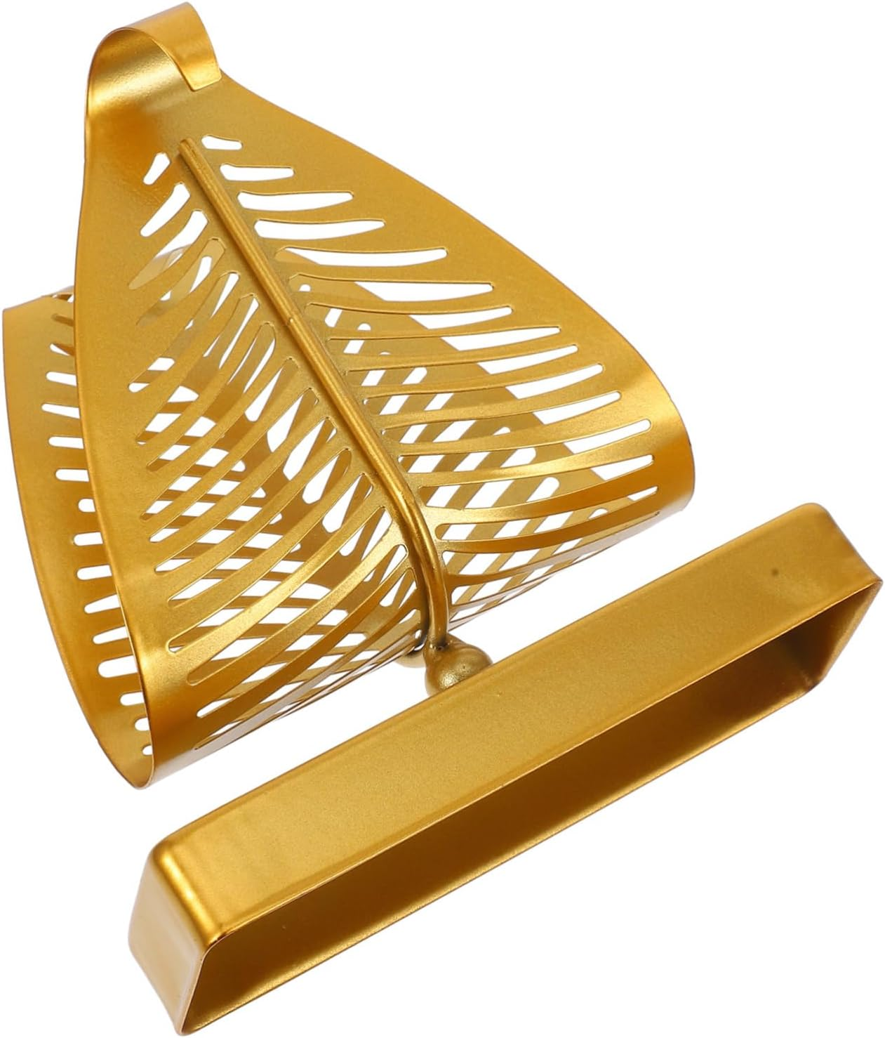 Angoily Large Napkin Holder Rustic Napkin Rack for Restaurant Kitchen Tabletop Classic Leaf Design image number 3