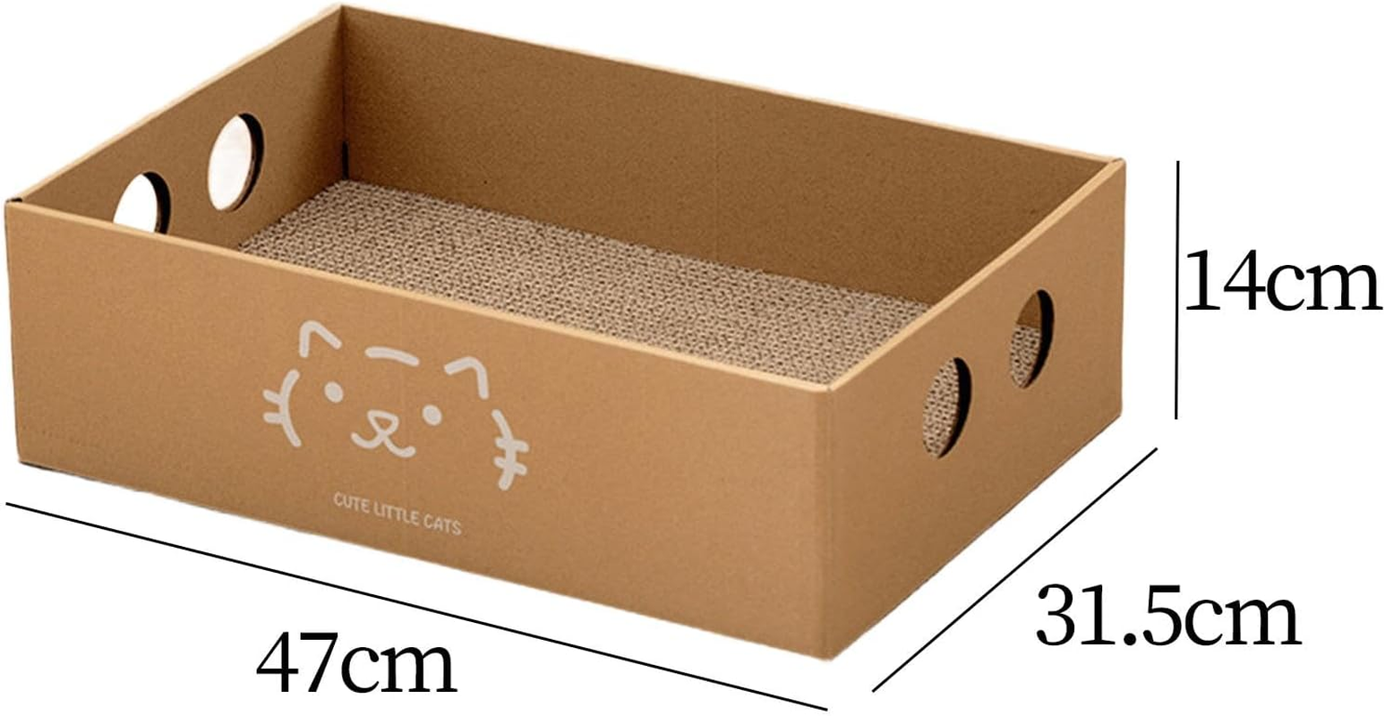 STARTIST Cat Scratcher Box Cat Scratcher Pad Large Pet Supplies Cat Scratching Board Cat Scratching Bed for Indoor Cats Grinding Claws, Style A image number 4
