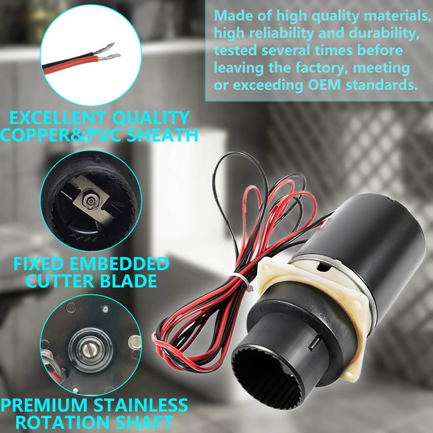 37072-0092 Marine Designer Series and Quiet Flush Marine Toilet Pump Assembly Kit, Compatible with Jabsco Quiet Flush Toilets Series 37045, 37245, 37055, 37255, 37075, 37275 12-Volt image number 5