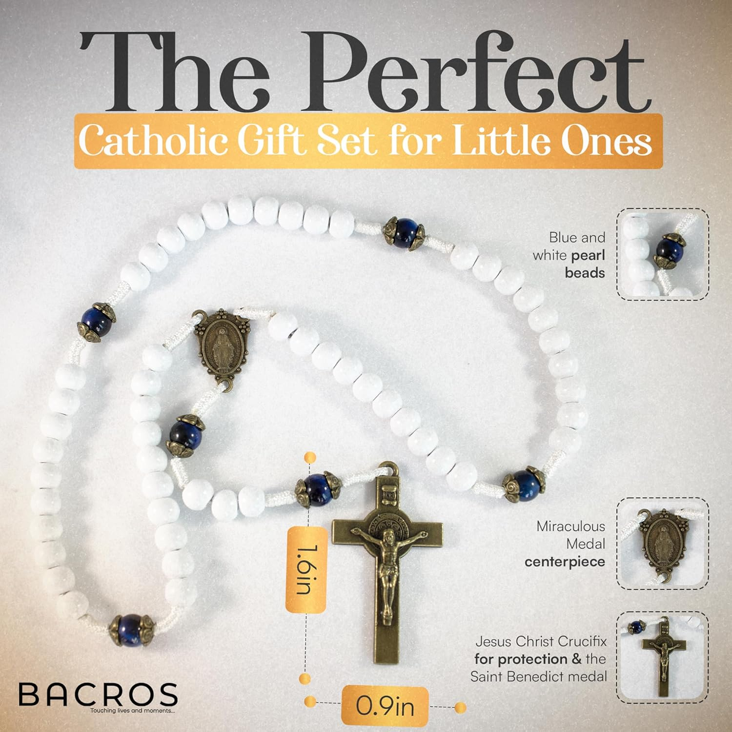 Baptism Gifts for Girl, Baptism Gifts, Catholic Baptism Gifts, Kids Rosary Beads Catholic, Baby Baptism Gifts, Christening Gifts for Girls, Christening Gifts for Girls, First Communion Gifts. image number 6