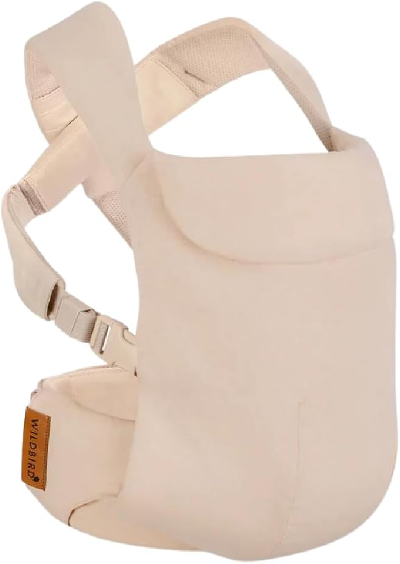 Wildbird - Aerial Carrier - 7 to 45 Lbs - for Moms, Dads & Caregivers - 100% Natural European Linen Fibers - Versatile & Adjustable - Small Size - Sparrow Fabric