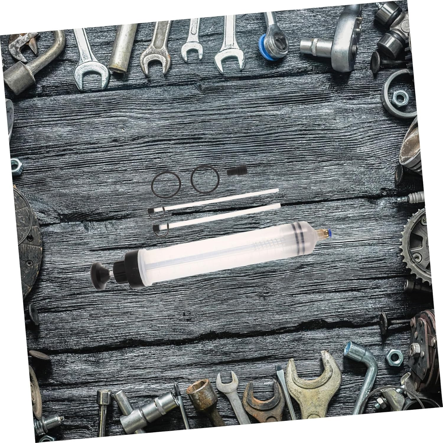 Amosfun Automotive Oil Change Tools Portable Fluid Extractor Pump Multi-Purpose Oil Brake Fluid Changer Tool Auto Injection