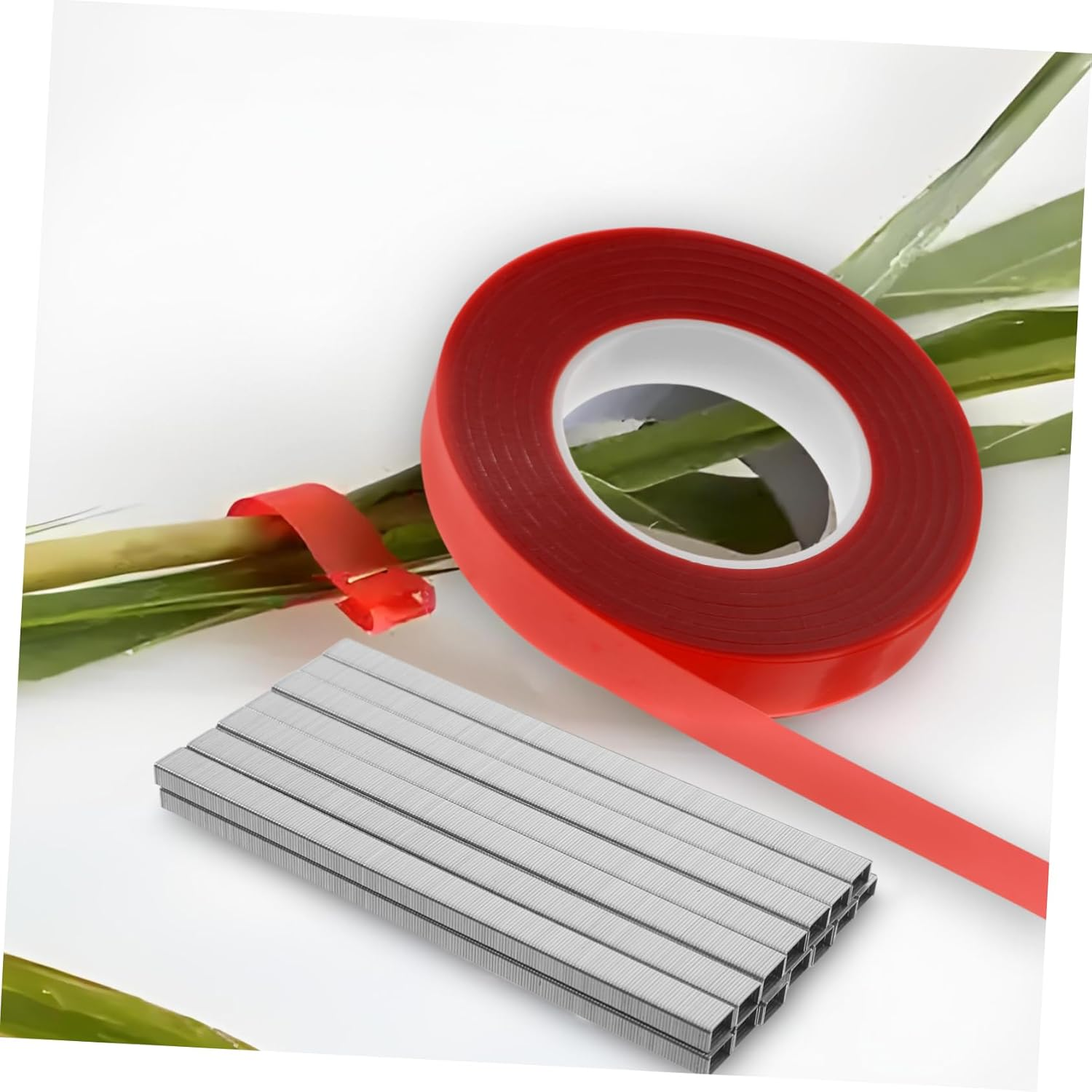 TINEASUR 10Rolls Garden Stretch Tie Tape Staples Plant Banding Machine for Plants Gardening Ties image number 3