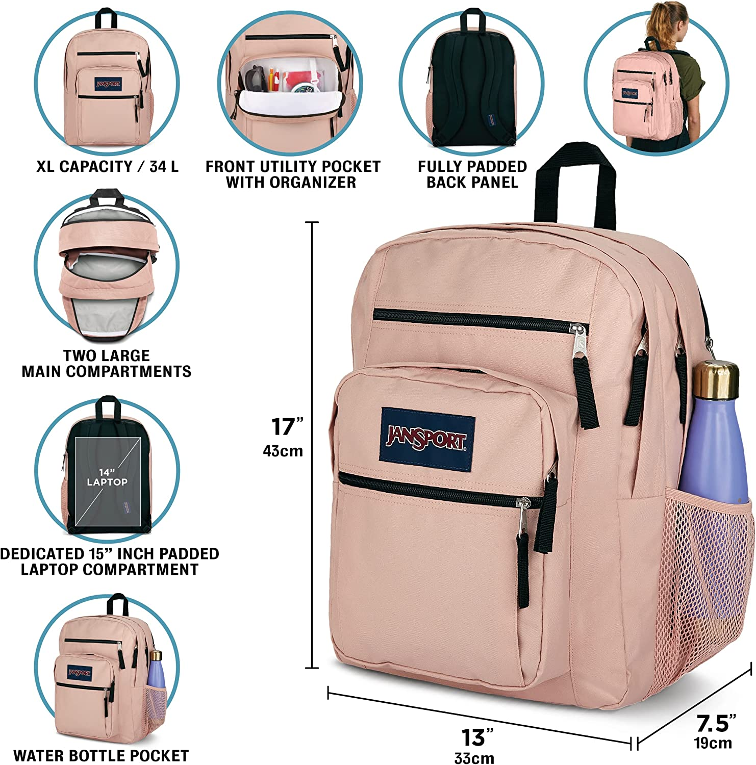 Jansport Unisex Big Student image number 6