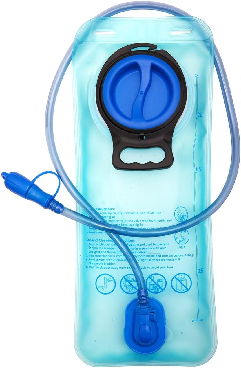 Foldable Hydration Bladder, 1L-2L-2.5L-3L Water Bladder Leakproof Water Bag Water Reservoir for Bicycling Hiking Camping Backpack