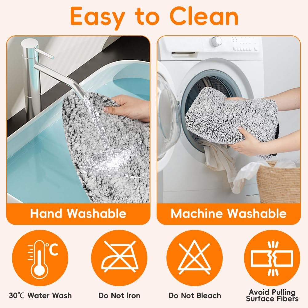 Adiwo Cat Self-Heating Pad, 70 X 48Cm Self-Heating Pet Mat, Cozy Calming Cat Blanket, Electric-Free Heated Mat, Removable Cover with Zipper, Non-Slip, Machine Washable, for Fiting Most Pets (A) - Textured - 70*48Cm image number 4