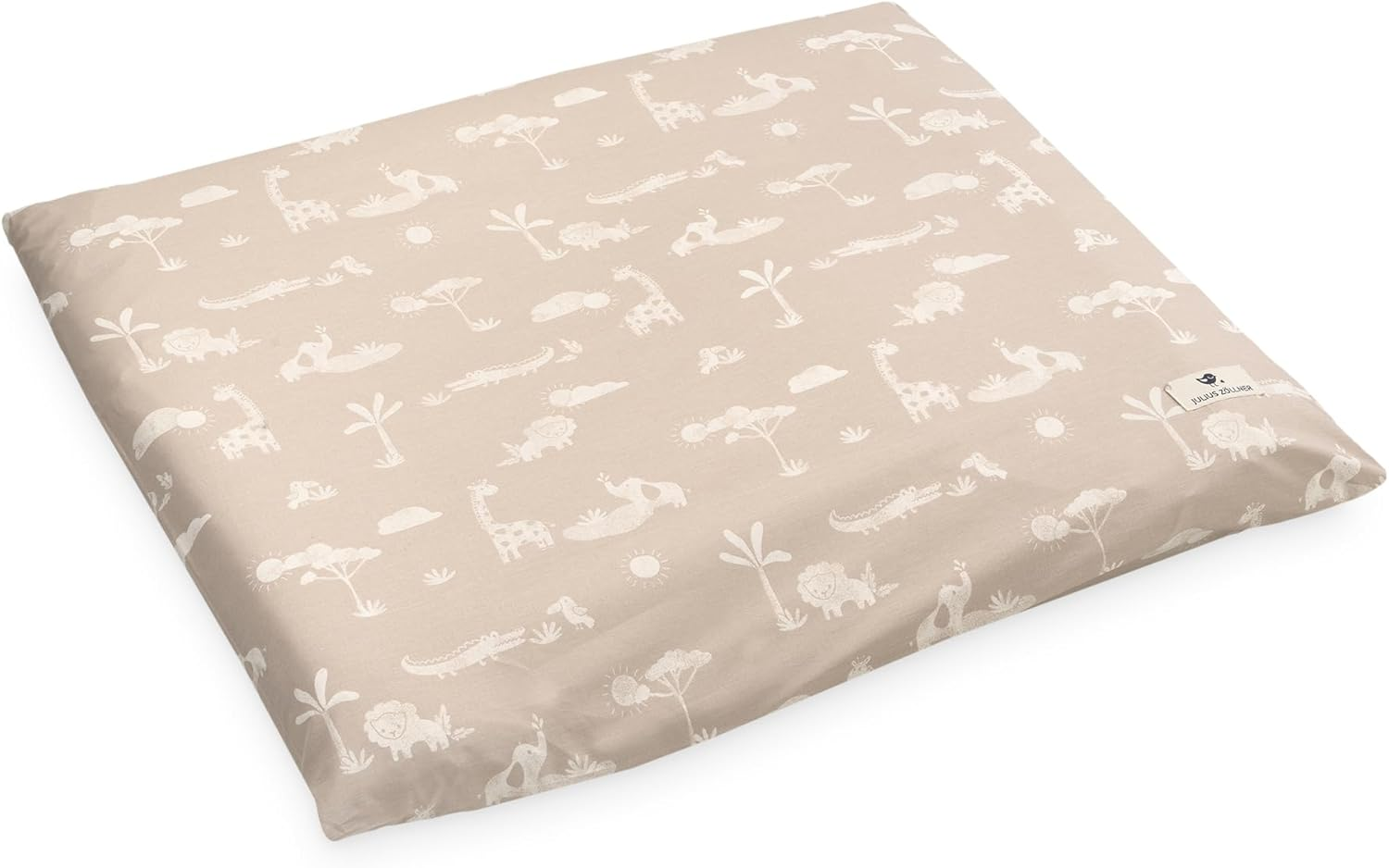 Julius Z&ouml;llner Cover for Changing Mat Made of Organic Cotton - Organic Jungle Dream Size 85/75 image number 1