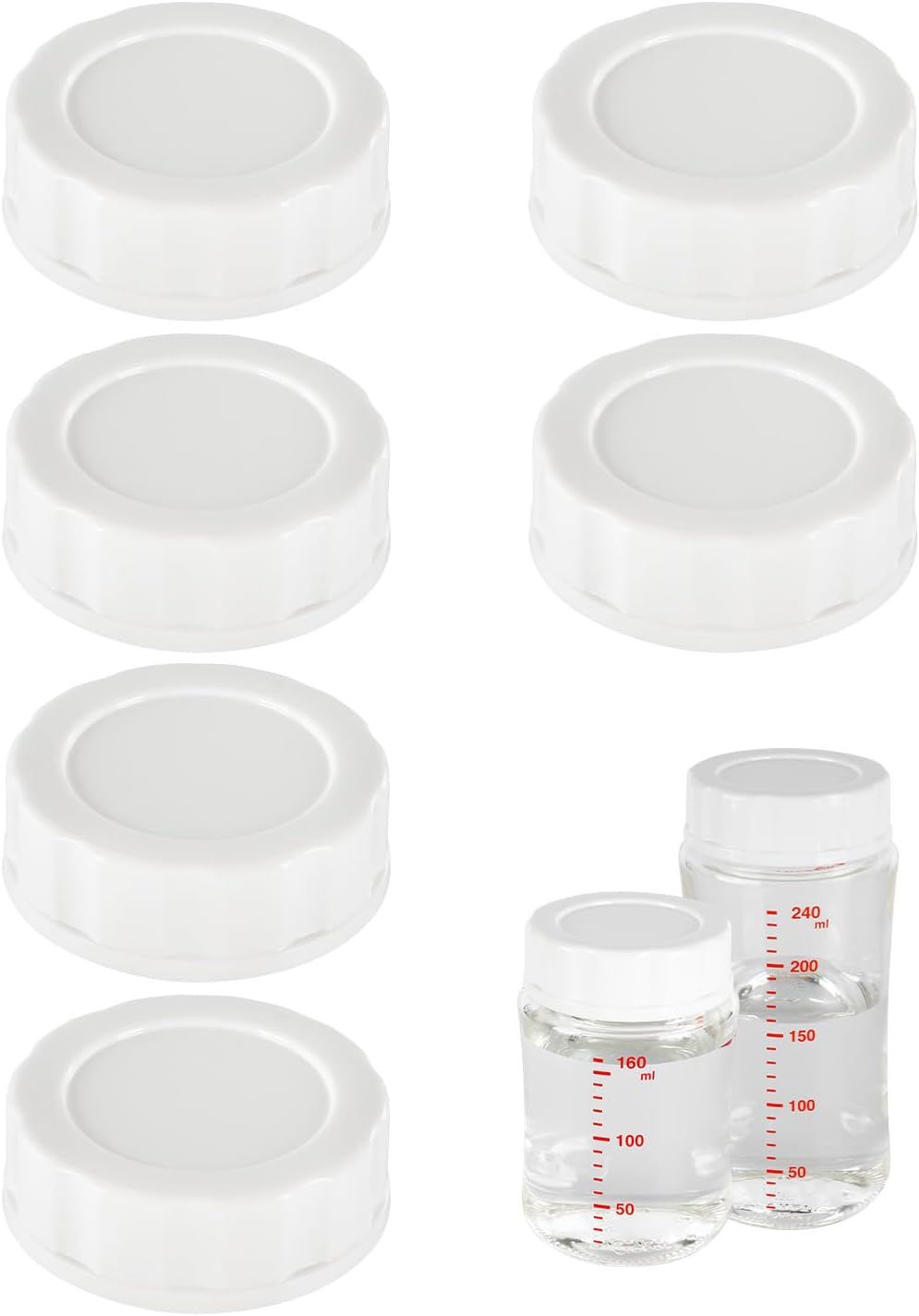 Baby Bottle Cap for Pigeon Bottle, Soft & Safe Bottle Lid, 6 Count image number 4