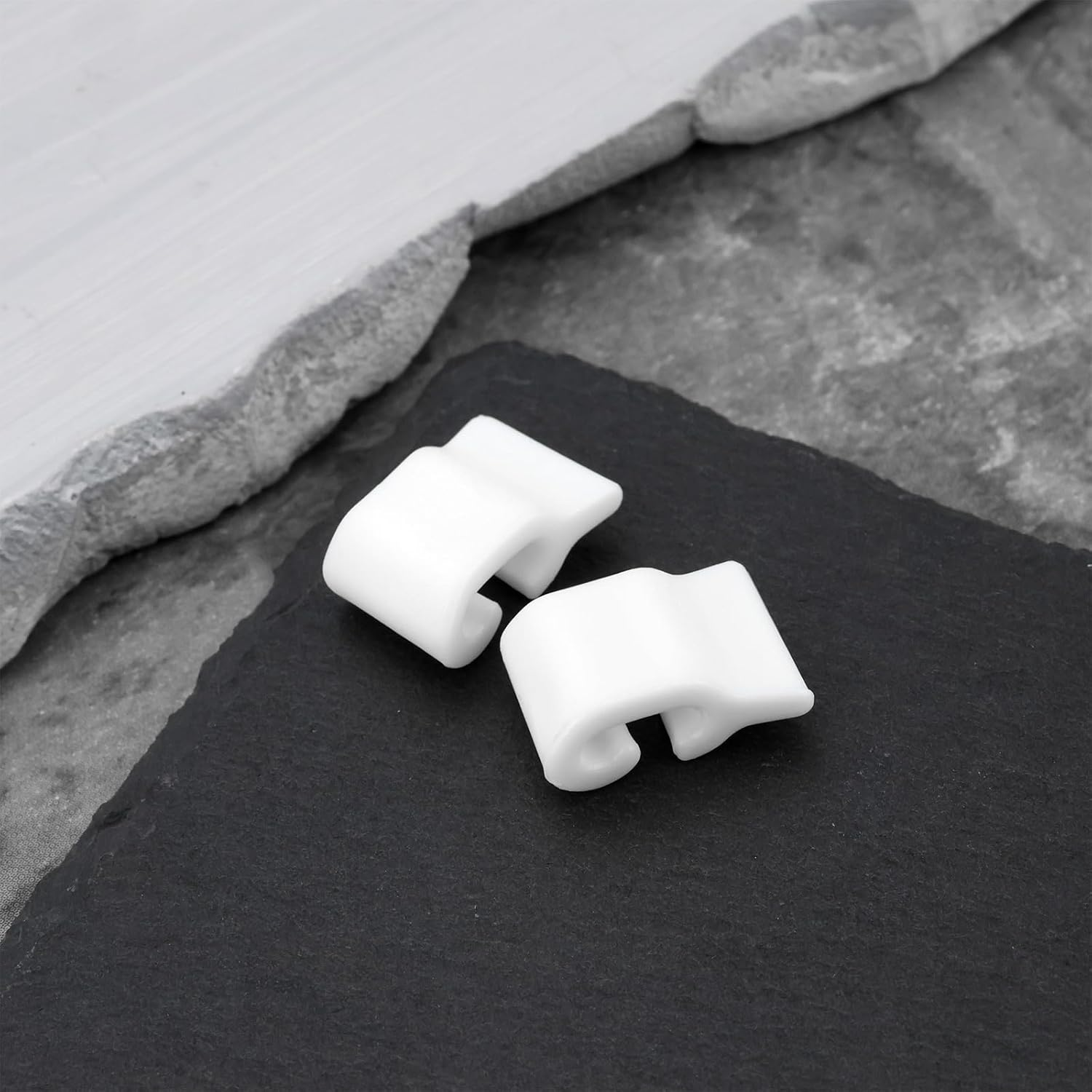 Briny River 50Pcs Wire Cage Clips Pet Cage Door Lock Detachable Connector Clamp Suitable for 4Mm Fence Net DIY Assembled Pet Cage Resin Storage Cabinet 17X11X7Mm image number 6