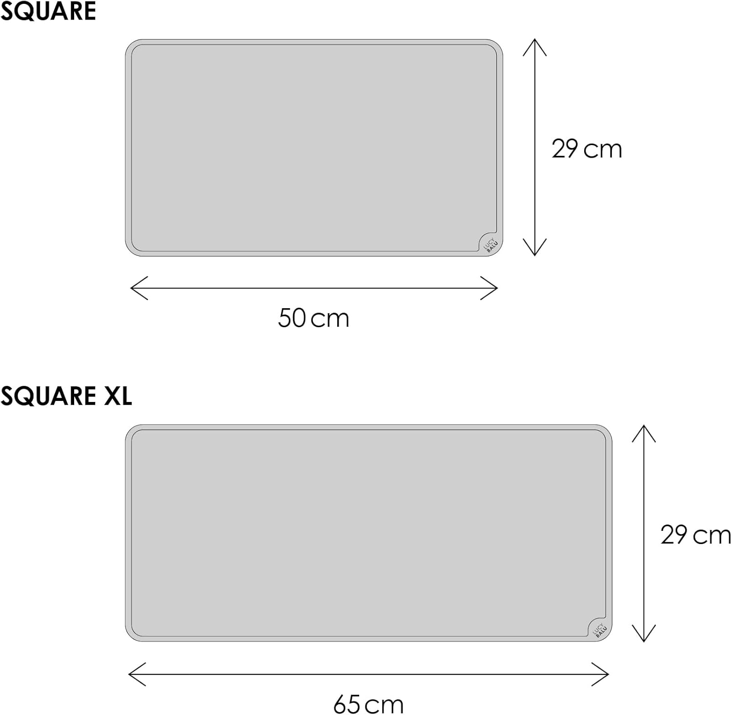 Lucybalu&reg; Bowl Mat for Cats, Cat Mat for Water & Food Bowl, Silicone Mat as Non-Slip Mat for Cat Bowl, Feeding Mat, Cat Feeding Mat, Rectangular, XL Taupe image number 4