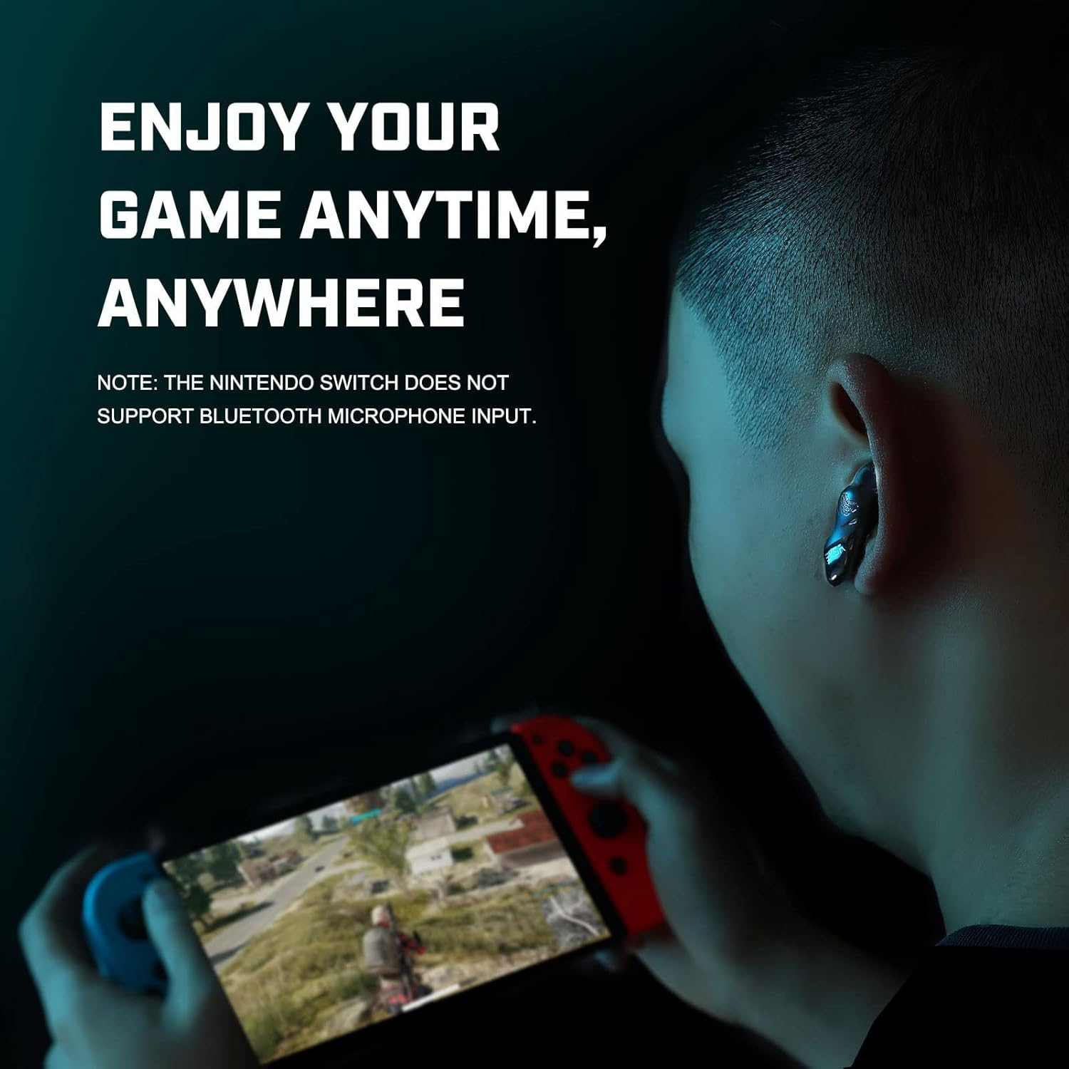 EKSA GT1 Cobra Wireless Gaming Earbuds - 38Ms Ultra-Low Latency - 36 Hours Battery Life - Game/Music Mode - Built in Mic - IPX4 Waterproof Earphones - Bluetooth in Ear Headset for PC, Mobile Phone image number 3