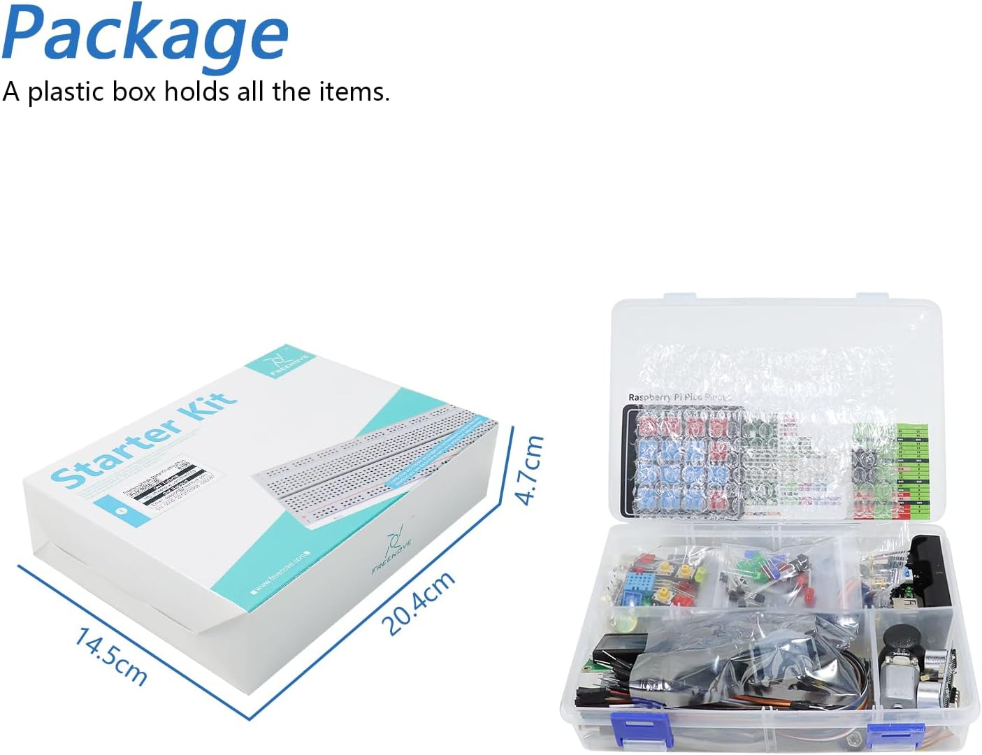 Freenove Ultimate Starter Kit for Raspberry Pi Pico 1 2 W (Not Included), 767-Page Detailed Tutorial, 220 Items, 119 Projects, Python C Java Code - With Raspberry Pi Pico 2 image number 6