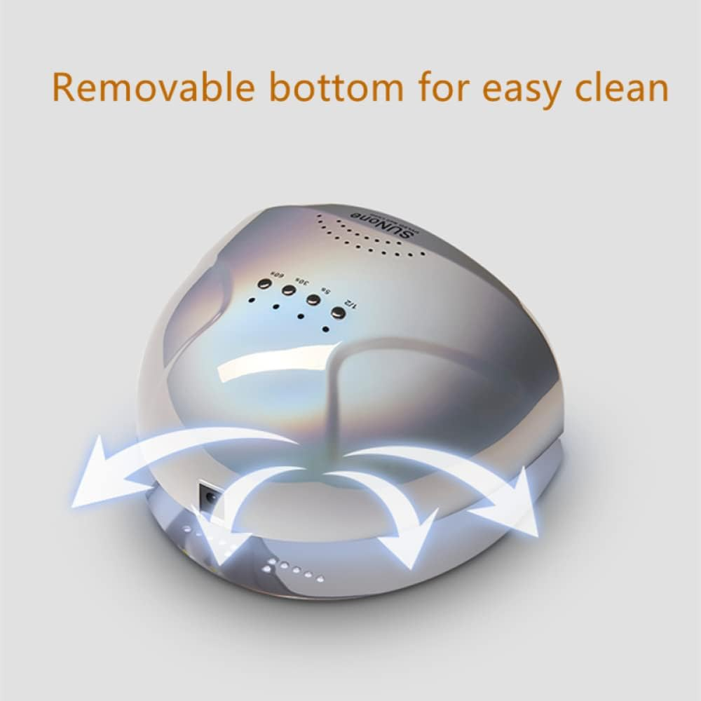 Nail Dryer Nail Lamp Nail Dryer Gel Nail Polish Uv Led Light with 4 Timers Professional Detachable Tray Nail Art Tools Accessories Nail Lamp