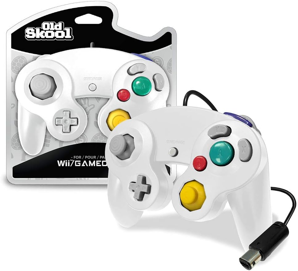 Old Skool Gamecube/Wii Compatible Controller - White image number 4