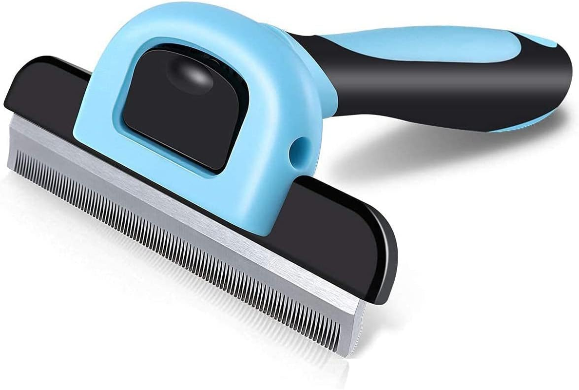DDSHUN Deshedding Tool - Pet Grooming Brush Dematting Comb for Short, Medium & Long Haired Dogs, Cats, Horses image number 2